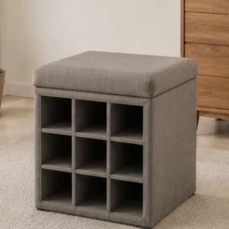 Creative Grid-Storage Stool